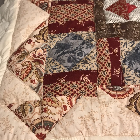 Handmade Vintage Quilt Farmhouse Retro Cottage 😍 - Picture 2 of 10